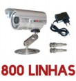 Câmera Ccd Cftv Digital Infravermelho 36 Leds 800 Linhas